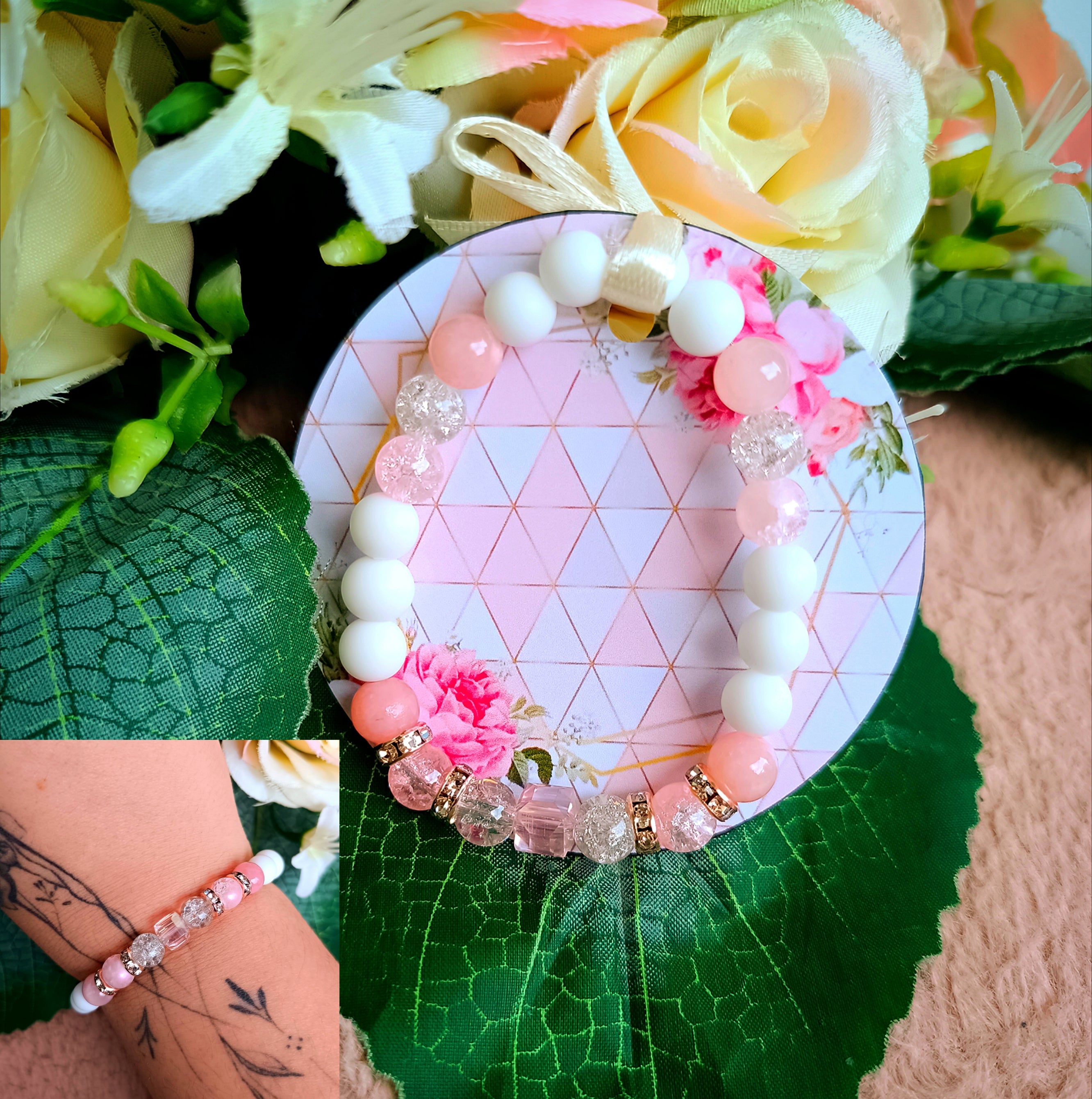 Szerencse, szeretet ásvány karkötő